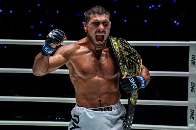 Elbek Alyshov Knocks Out Enkh-Orgil Baatarkhuu to Win ONE Bantamweight MMA Title