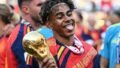 Lamine Yamal Celebrates Spain’s 2026 FIFA World Cup Triumph in Colombia at Ryan Castro Concert