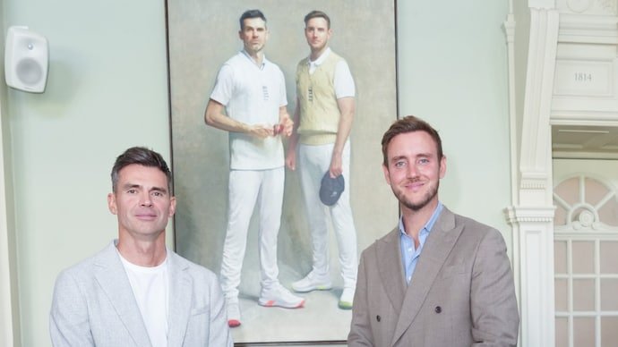 Stuart Broad and James Anderson Reunite at Lord’s for Special Portrait Tribute