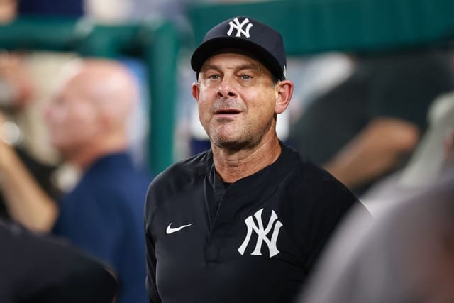 Yankees Fans Rip Aaron Boone for Defending Trent Grisham After Error
