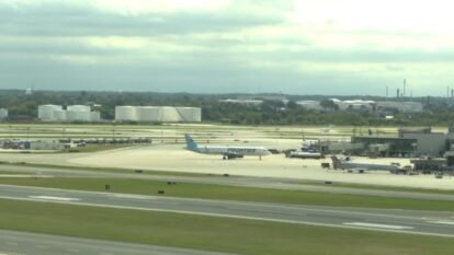 Grounded planes are seen at Philadelphia International Airport on September 21, 2026. Grounded planes are seen at Philadelphia International Airport on September 21, 2026.