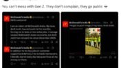 McDonald’s India X Post on Unpaid Intern Called Fabricated