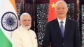 PM Narendra Modi with Cai Qi