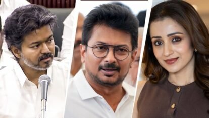 CM Vijay's 'double-meaning remarks' swipe amid row over Stalin Jr's Trisha comment
