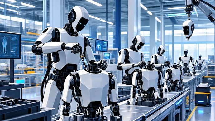 Humanoid Robot Assembly Line