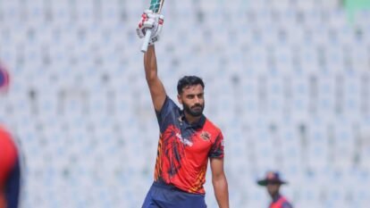 Naman Dhir Smashes 173 Off 64 Balls: 12 Sixes in Sher-e-Punjab T20 League Naman Dhir Smashes 173 Off 64 Balls: 12 Sixes in Sher-e-Punjab T20 League