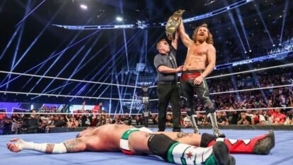 Sami Zayn WWE Championship Shock and AAA Trios Title Change at TripleMania 34