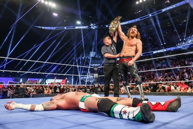 Sami Zayn WWE Championship Shock and AAA Trios Title Change at TripleMania 34