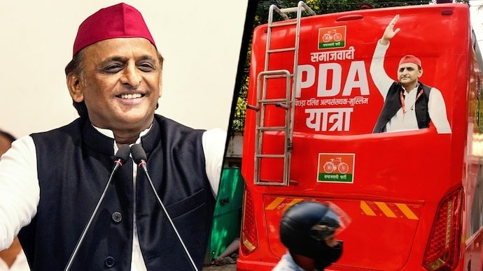 Akhilesh Yadav's PDA bus arrives in Lucknow as SP gears up for 2027 UP polls.