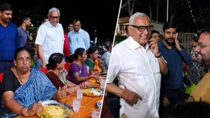 Sitamarhi MP Devesh Chandra Thakur hosted 106 Maharashtra pilgrims returning from flood-hit Nepal. (Images: Social Media)