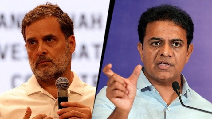 kt rama rao kcr son ktr rahul gandhi eci protest gyanesh kumar revanth reddy telangana politics