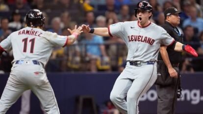 Guardians Beat Rays 7-3 in ALCS Game 1 Comeback Win