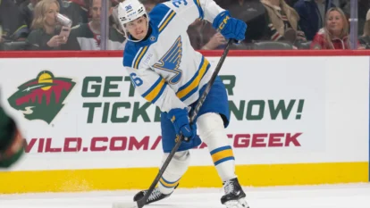 Matt Boldy Hat Trick Powers Wild to 5-4 Win Over Blues Matt Boldy Hat Trick Powers Wild to 5-4 Win Over Blues