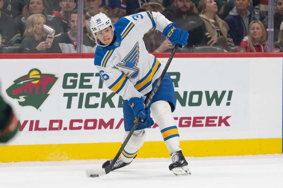 Matt Boldy Hat Trick Powers Wild to 5-4 Win Over Blues