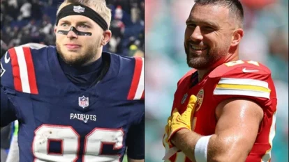 Travis Kelce Gives Efton Chism Advice After Trick Play Travis Kelce Gives Efton Chism Advice After Trick Play