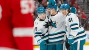Red Wings Beat Sharks 4-3 After Dramatic Comeback