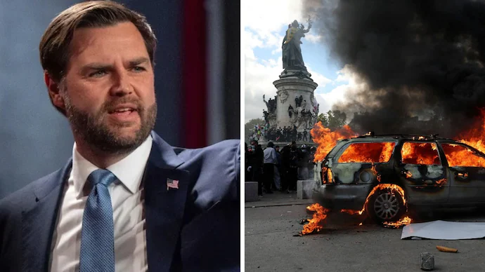 JD Vance Blames Immigration for France Riots, Warns US