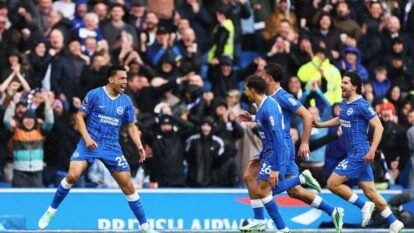 Brighton Beat Crystal Palace 5-0 as Gómez Scores Stunner Brighton Beat Crystal Palace 5-0 as Gómez Scores Stunner
