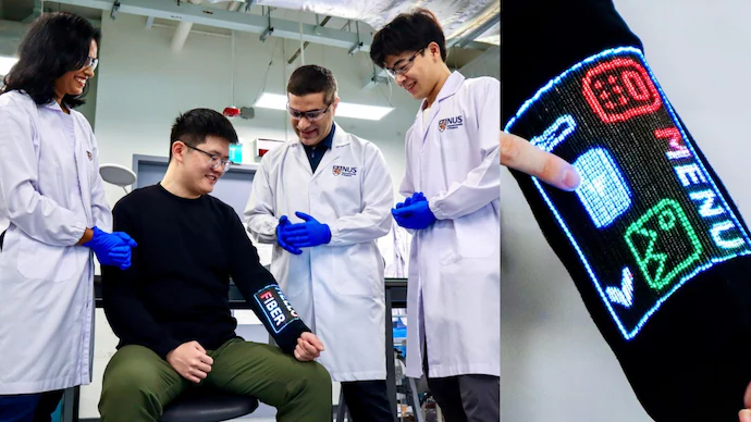 Washable Touchscreen Sleeve: Indian Researcher at NUS